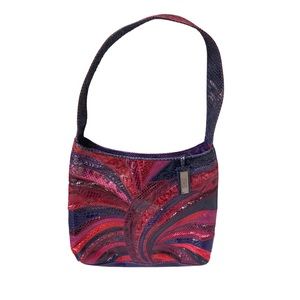 Funky Vintage Patchwork Snakeskin Purse by Sharif